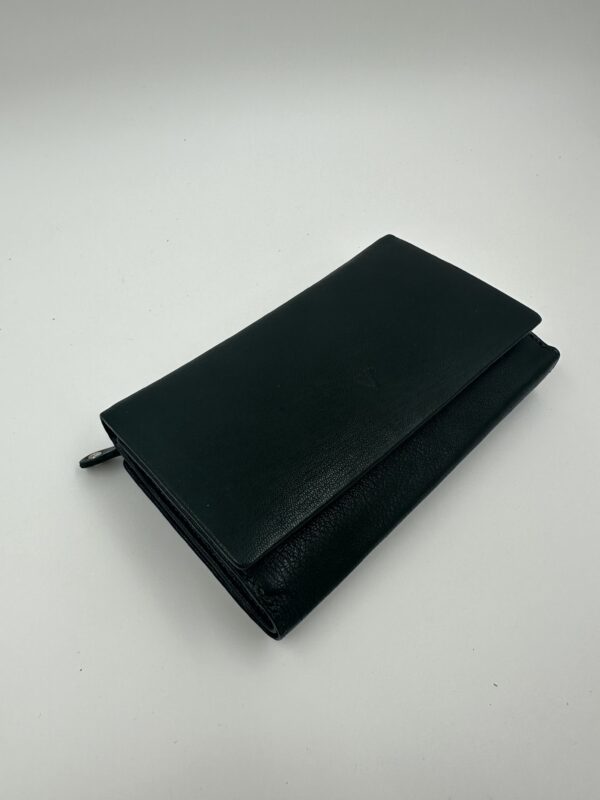 Дамски портфейл от естествена кожа в зелено MD Style