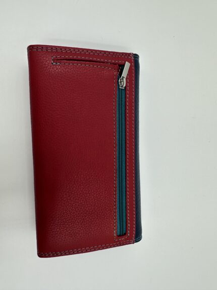 Дамски портфейл от естествена кожа в многоцветен дизайн MD Style