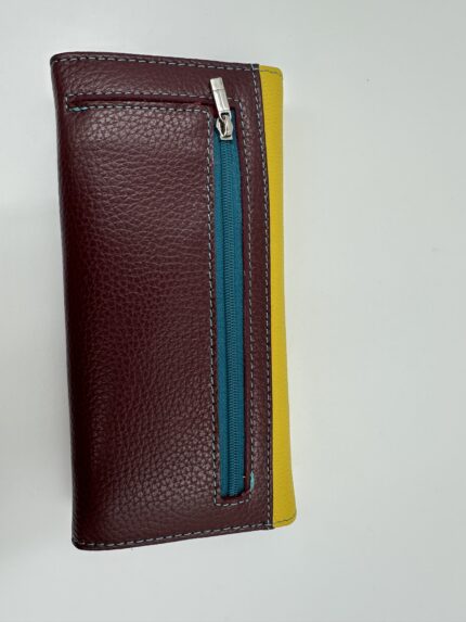 Дамски портфейл от естествена кожа в многоцветен дизайн MD Style