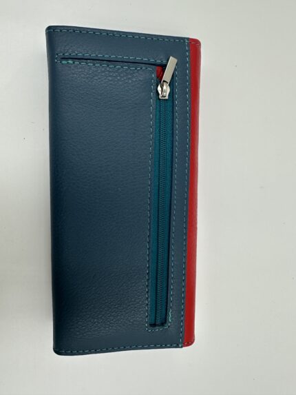 Дамски портфейл от естествена кожа в многоцветен дизайн MD Style