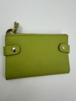 Дамски портфейл от естествена кожа в зелен цвят MD Style