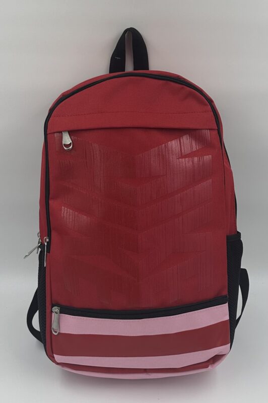 Спортна раница от текстил в червено MD Style