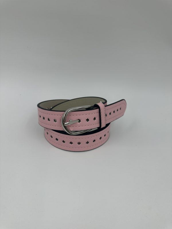 Дамски колан от еко кожа розов 105 см MD Style