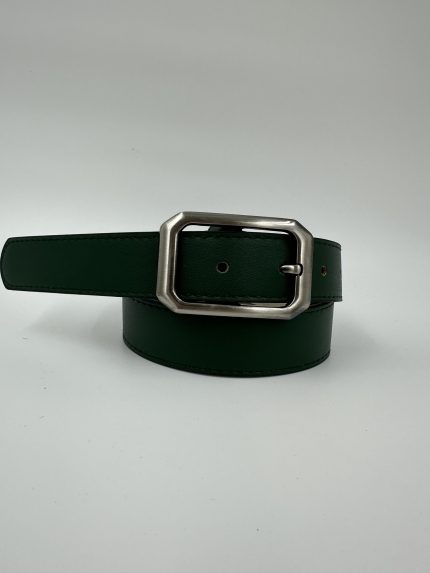 Дамски колан от еко кожа тъмно зелен 105 см MD Style