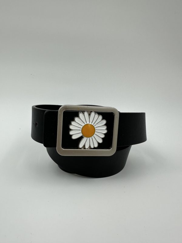 Дамски колан от еко кожа черен 105 см MD Style