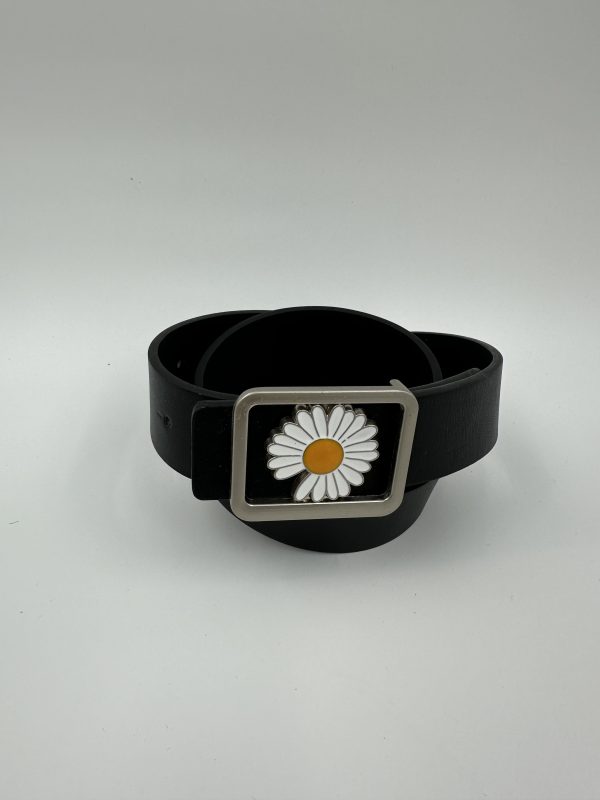 Дамски колан от еко кожа черен 105 см MD Style