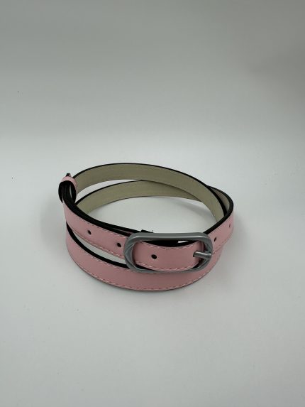 Дамски колан от еко кожа розов 105 см MD Style