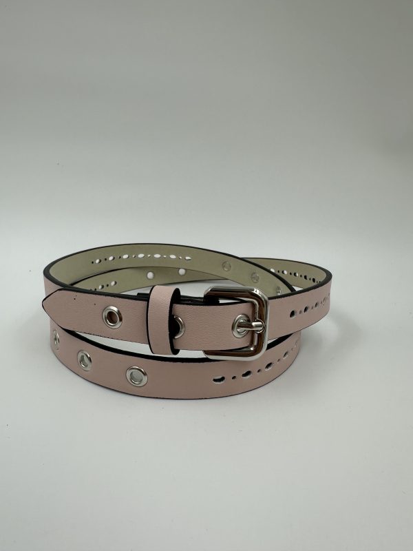 Дамски колан от еко кожа розов 105 см MD Style