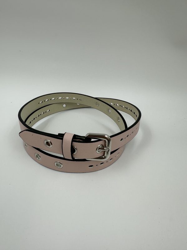 Дамски колан от еко кожа розов 105 см MD Style
