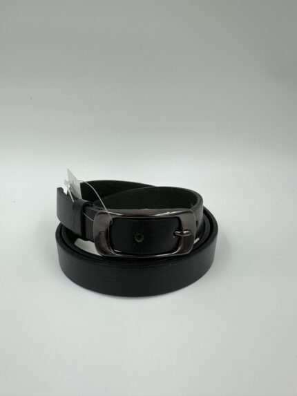 Дамски колан от естествена кожа черен MD Style