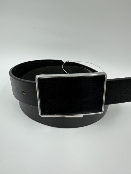 Дамски колан от естествена кожа черен MD Style