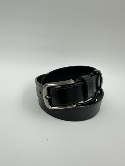 Дамски колан от естествена кожа черен MD Style