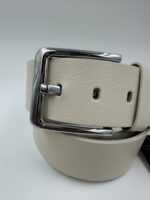 Мъжки колан от естествена кожа, бежов MD Style