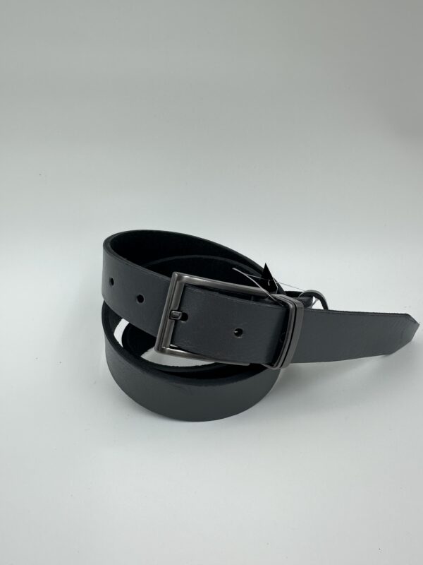 Мъжки колан от естествена кожа, сив MD Style