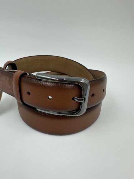 Мъжки колан от естествена кожа, кафяв MD Style