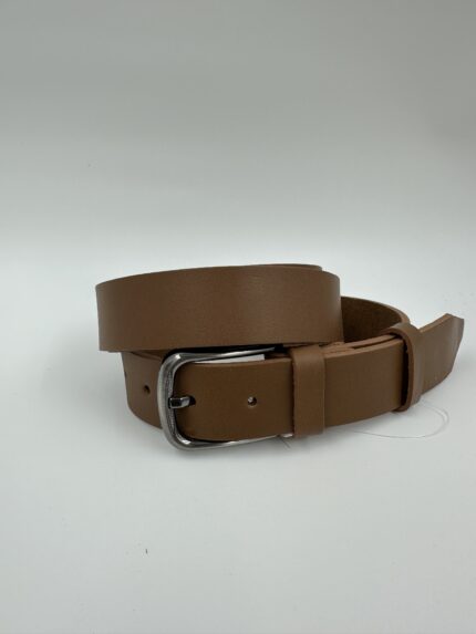 Мъжки колан от естествена кожа, кафяв MD Style