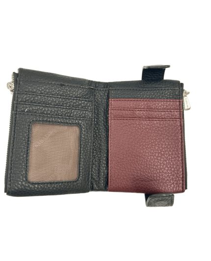 Дамски портфейл от еко кожа черен 13 x 9,5 см MD Style