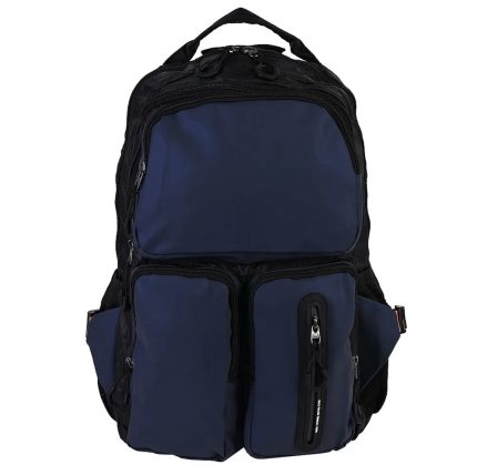 Спортна раница от текстил в тъмно син цвят MD Style