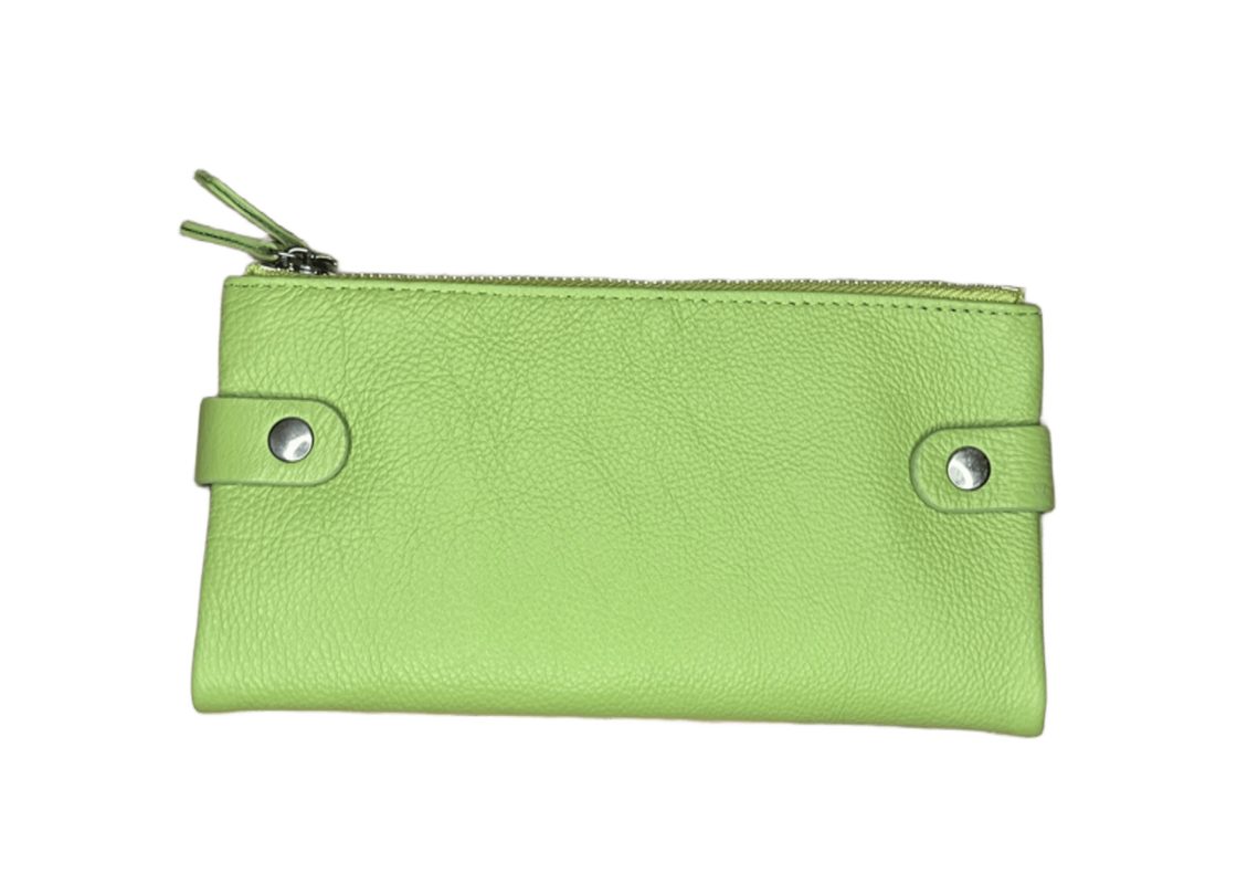 Дамски портфейл от естествена кожа в зелен цвят – код: MDW889 MD Style