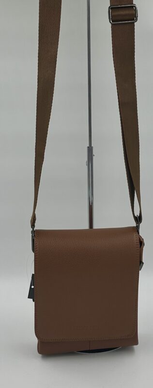 Мъжка чантичка, кафява, естествена кожа MD Style