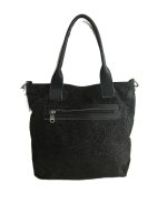 Дамска чанта от висококачествена естествена кожа в кафяв цвят с принт – код: MD07 MD Style