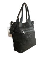 Дамска чанта от висококачествена естествена кожа в кафяв цвят с принт – код: MD07 MD Style