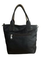 Дамска чанта от висококачествена естествена кожа в кафяв цвят с принт – код: MD07 MD Style