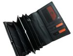 Дамски портфейл от естествена кожа в черен цвят – код: MDW0012 MD Style