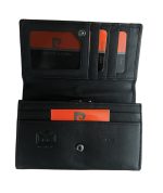 Дамски портфейл от естествена кожа в черен цвят – код: MDW0012 MD Style