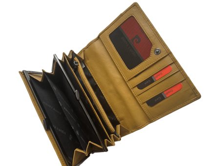 Дамски портфейл от естествена кожа в цвят горчица – код: MDW0010 MD Style