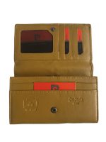 Дамски портфейл от естествена кожа в цвят горчица – код: MDW0010 MD Style