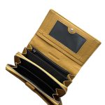 Дамски портфейл от естествена кожа в цвят горчица – код: MDW1000-2 MD Style