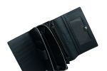 Дамски портфейл от естествена кожа в черен  цвят – код: MDW1000-1 MD Style