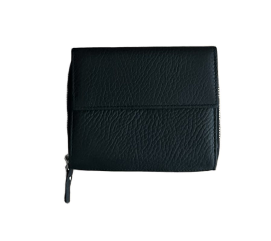 Дамски портфейл от естествена кожа в черен цвят – код: MDW998-1 MD Style