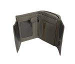 Дамски портфейл от естествена кожа в сив цвят – код: MDW998-3 MD Style