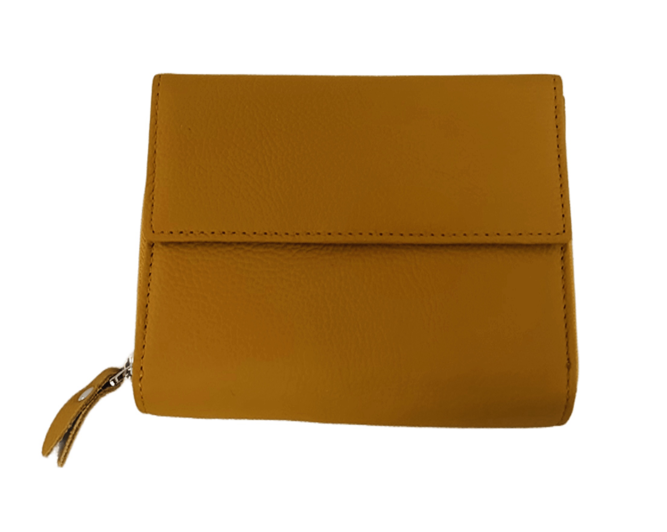 Дамски портфейл от естествена кожа в цвят горчица – код: MDW998-2 Дамски портфейл от естествена кожа в цвят горчица – код: MDW998-2 MD Style