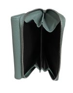 Дамски портфейл от естествена кожа в синьо-зелен цвят – код: MDW998-4 MD Style