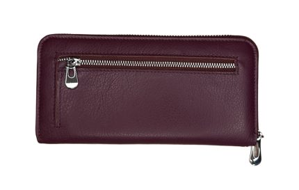 Дамско портмоне от естествена кожа във винен цвят – код: MDW5201-3 MD Style
