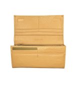 Дамско портмоне от естествена кожа в горчичено жълт цвят – код: MDW501-2 MD Style