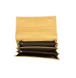 Дамско портмоне от естествена кожа в горчичено жълт цвят – код: MDW501-2 MD Style