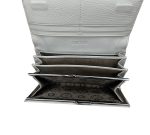 Лачено дамско портмоне от естествена кожа в сребрист цвят – код: MDW-FE826 MD Style