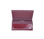 Лачено дамско портмоне от естествена кожа в червен цвят – код: MDW-FE826-3 MD Style