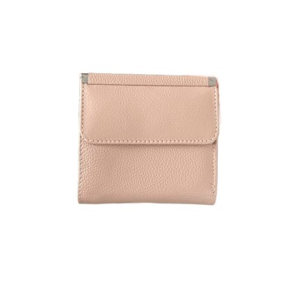 Дамско портмоне от естествена кожа в светло розов цвят – код: MDW209-1-2 MD Style