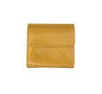Лачено дамско портмоне от естествена кожа в цвят горчица – код: MDW209-1-8 MD Style