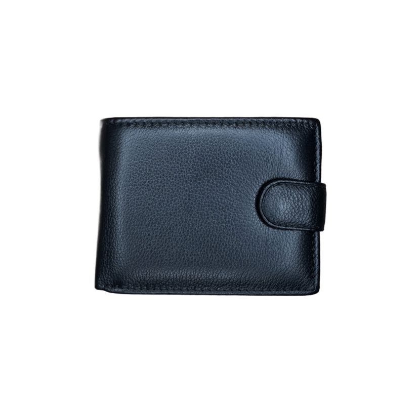 Мъжки портфейл от естествена кожа в черен цвят: код: MDW-ZPE61642-876 MD Style