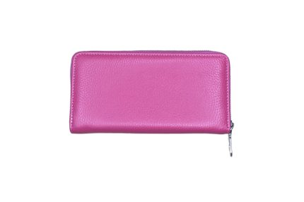 Дамско портмоне от естествена кожа в цвят циклама – код: MDW-K-9026-H09-1 MD Style