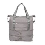 Текстилна пътна чанта за ръчен багаж в сив цвят – код: MD2643-3 MD Style