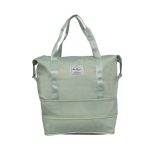 Текстилна пътна чанта за ръчен багаж в светло зелен цвят – код: MD2643-2 MD Style