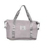 Текстилна пътна чанта за ръчен багаж в сив цвят – код: MD2643-3 MD Style