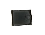 Мъжки портфейл от естествена кожа в черен цвят с магнитно закопчаване – код: MDW-Е61635В-1 MD Style
